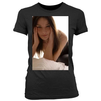 Carla Bruni Women's Junior Cut Crewneck T-Shirt