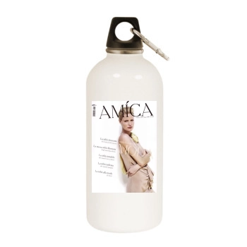 Caroline Winberg White Water Bottle With Carabiner