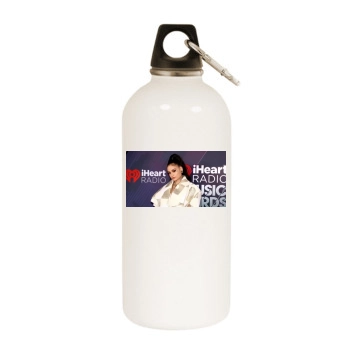 Kehlani White Water Bottle With Carabiner