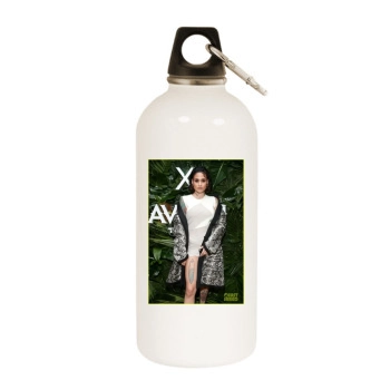 Kehlani White Water Bottle With Carabiner