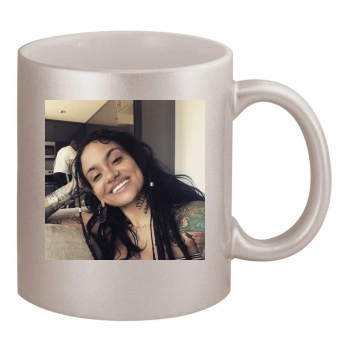 Kehlani 11oz Metallic Silver Mug