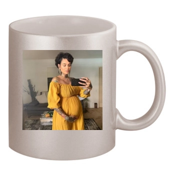 Kehlani 11oz Metallic Silver Mug