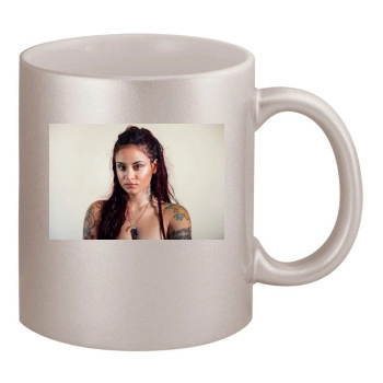 Kehlani 11oz Metallic Silver Mug