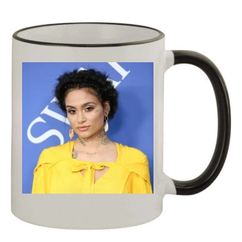 Kehlani 11oz Colored Rim & Handle Mug