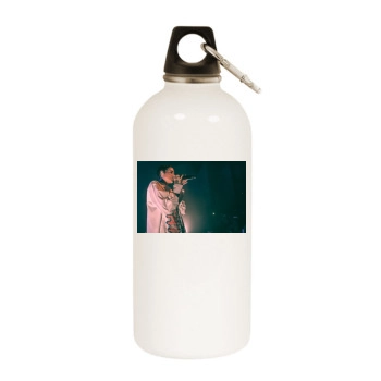 Kehlani White Water Bottle With Carabiner