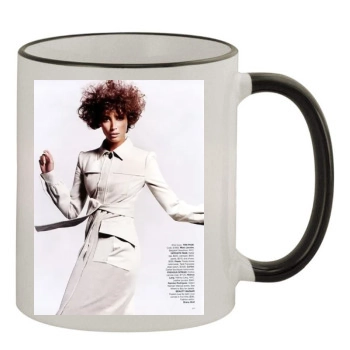 Christy Turlington 11oz Colored Rim & Handle Mug