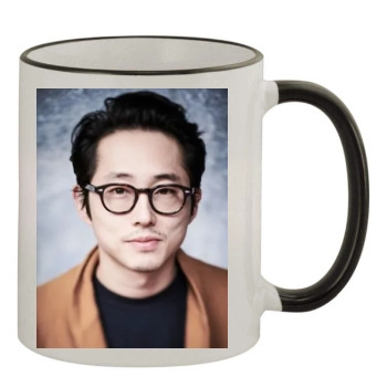 Steven Yeun 11oz Colored Rim & Handle Mug