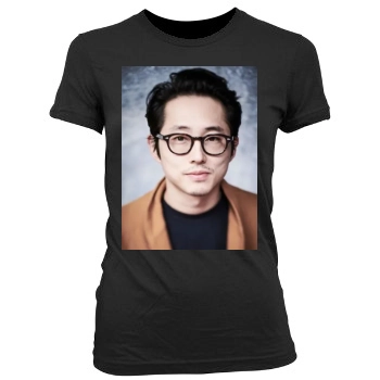 Steven Yeun Women's Junior Cut Crewneck T-Shirt