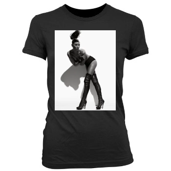 Christy Turlington Women's Junior Cut Crewneck T-Shirt