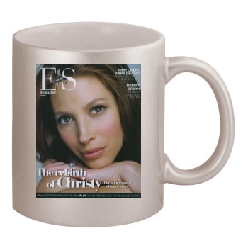 Christy Turlington 11oz Metallic Silver Mug