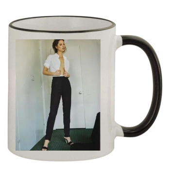 Christy Turlington 11oz Colored Rim & Handle Mug