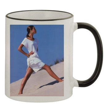 Christy Turlington 11oz Colored Rim & Handle Mug