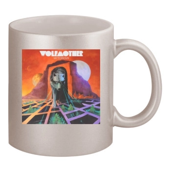 Wolfmother 11oz Metallic Silver Mug