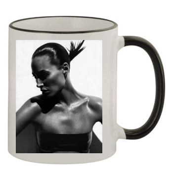 Christy Turlington 11oz Colored Rim & Handle Mug