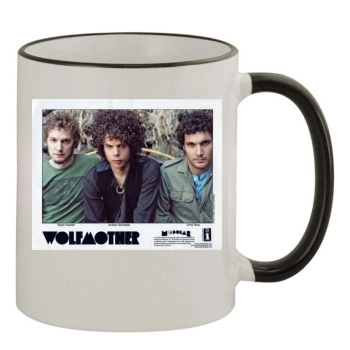 Wolfmother 11oz Colored Rim & Handle Mug
