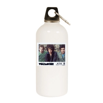 Wolfmother White Water Bottle With Carabiner