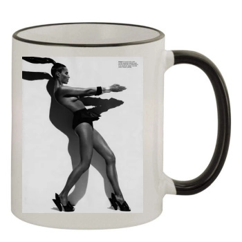 Christy Turlington 11oz Colored Rim & Handle Mug