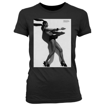 Christy Turlington Women's Junior Cut Crewneck T-Shirt