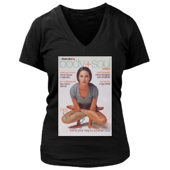 Christy Turlington Women's Deep V-Neck TShirt