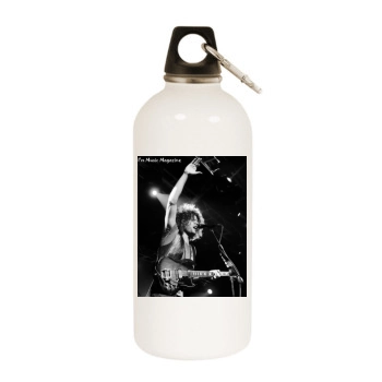 Wolfmother White Water Bottle With Carabiner