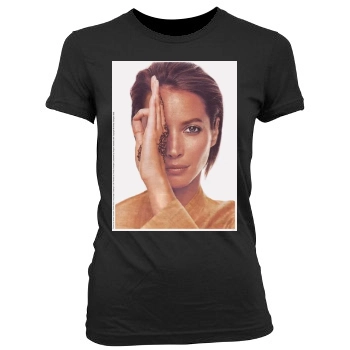 Christy Turlington Women's Junior Cut Crewneck T-Shirt