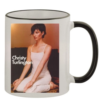 Christy Turlington 11oz Colored Rim & Handle Mug