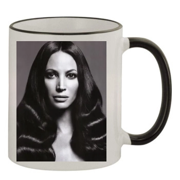 Christy Turlington 11oz Colored Rim & Handle Mug