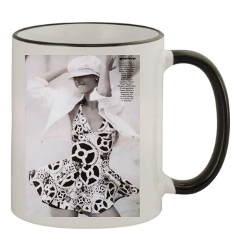 Christy Turlington 11oz Colored Rim & Handle Mug