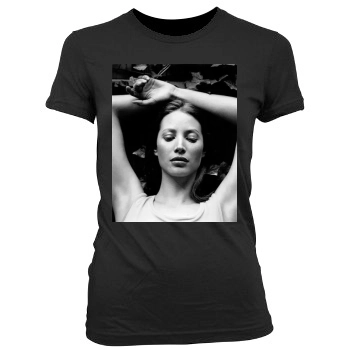 Christy Turlington Women's Junior Cut Crewneck T-Shirt