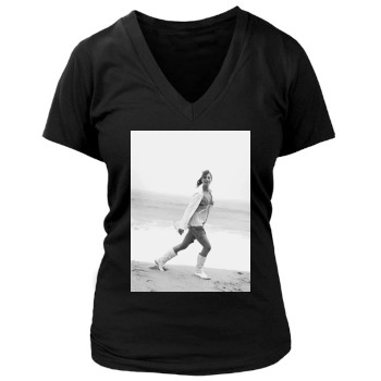 Christy Turlington Women's Deep V-Neck TShirt