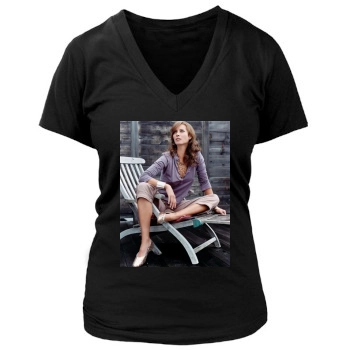 Christy Turlington Women's Deep V-Neck TShirt