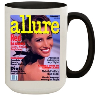 Christy Turlington 15oz Colored Inner & Handle Mug