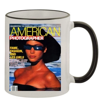 Christy Turlington 11oz Colored Rim & Handle Mug