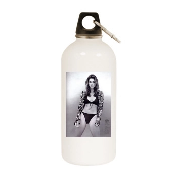 Cindy Crawford White Water Bottle With Carabiner