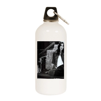 Cindy Crawford White Water Bottle With Carabiner