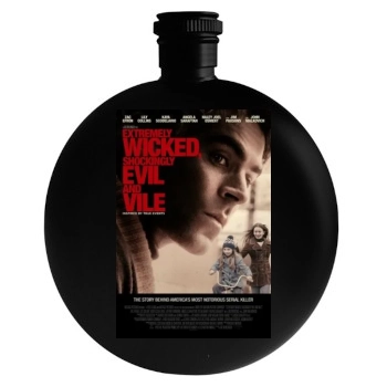 Extremely Wicked, Shockingly Evil, and Vile (2019) Round Flask