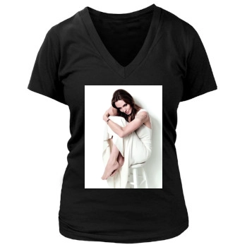 Angelina Jolie Women's Deep V-Neck TShirt