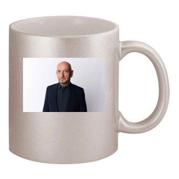 Ben Kingsley 11oz Metallic Silver Mug