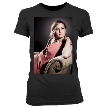 Brie Larson Women's Junior Cut Crewneck T-Shirt