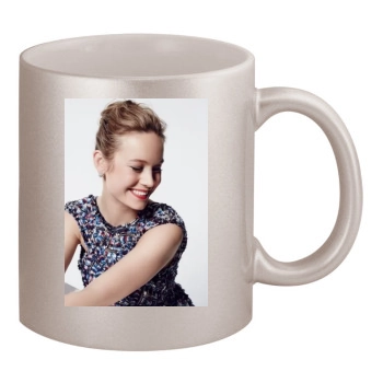 Brie Larson 11oz Metallic Silver Mug