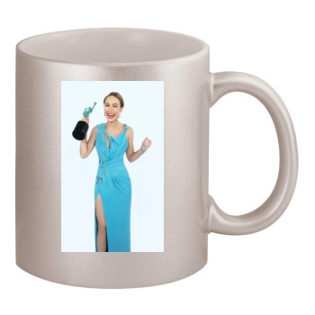 Brie Larson 11oz Metallic Silver Mug