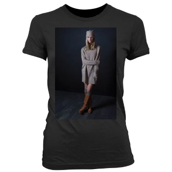 Brooklyn Decker Women's Junior Cut Crewneck T-Shirt