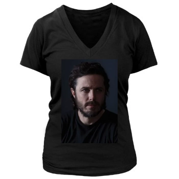 Casey Affleck Women's Deep V-Neck TShirt