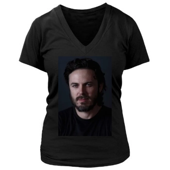 Casey Affleck Women's Deep V-Neck TShirt