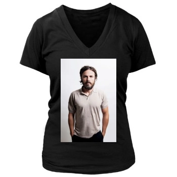 Casey Affleck Women's Deep V-Neck TShirt