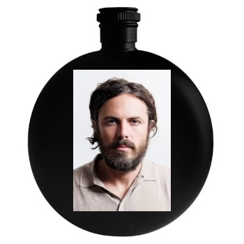 Casey Affleck Round Flask