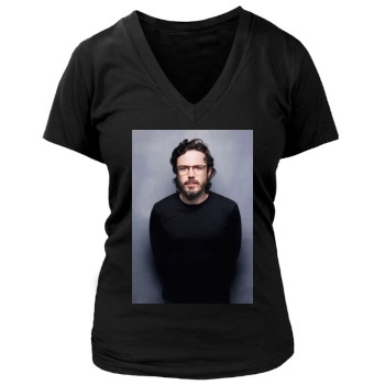 Casey Affleck Women's Deep V-Neck TShirt