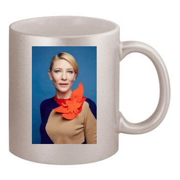 Cate Blanchett 11oz Metallic Silver Mug