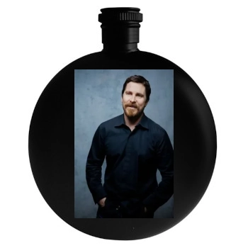 Christian Bale Round Flask