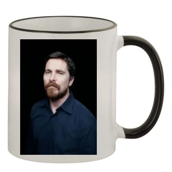 Christian Bale 11oz Colored Rim & Handle Mug